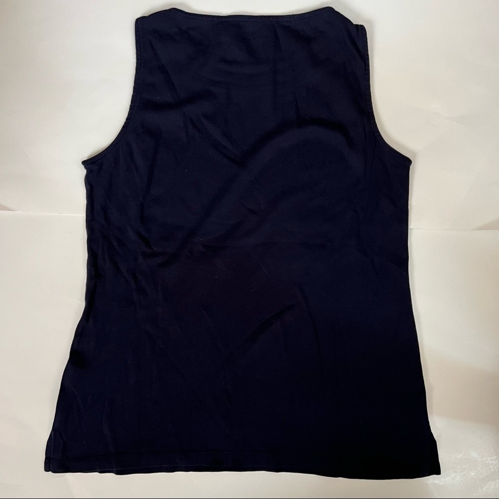 Used Talbots Women’s Blue Sleeveless Top - Large - Picture 3 of 3
